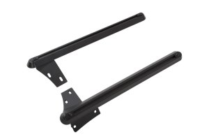 Jeep JK Pillar Bracket - Dee Zee - A-Pillar Light Channel Bracket - Black Powder Coat - `07-`18